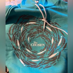“Against The Current” The Chosen Limited Edition Hoodie Sweatshirt Teal ✝️